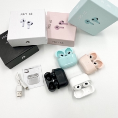 Tai nghe bluetooth Airpods Pro3 6S ( 2 tai có doc sạc, ko nút cao su) nhiều màu [BH: 3 THÁNG]