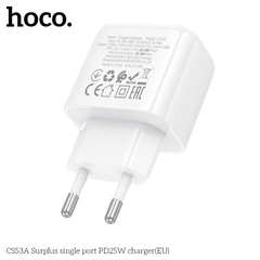 Cóc sạc nhanh 25W Hoco CS53A (1 cổng Type C PD25W) chính hãng [BH 1 Năm]