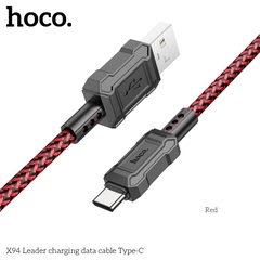 Cáp sạc truyền dữ liệu Hoco X94 cổng USB ra Type C 3A dài 1M chính hãng [BH 1 NĂM]