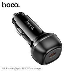 Cóc sạc nhanh xe hơi ô tô 30w HOCO Z58 Rank 1 cổng Type C chính hãng [BH 1 năm]