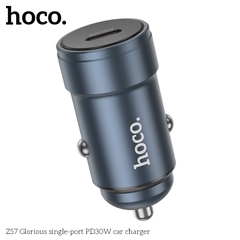 Cóc sạc nhanh xe hơi 30w HOCO Z57 1 cổng Type C chính hãng [BH 1 năm]