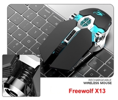 Chuột không dây Gaming Freewolf X13 sử dụng pin sạc có đèn led bluetooth 4.0 [BH: 12 Tháng]