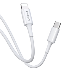 Bộ sạc nhanh 20w PISEN TS-C135 c-l (cóc 1 cổng type c, cáp type c ra iphone lightning) chính hãng [BH 1 năm]