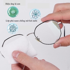Hộp 100 miếng lau kính Nano chống bám nước lên bề mặt kính [BH: None]