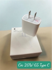 Cóc sạc nhanh 20w full box iPhone 11 12 13 PD G5 rep zin  (1 cổng Type c) có hộp zin [BH 6 tháng]