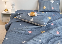 Bộ Chiếu cao su non điều hòa kèm 2 áo gối đồng bộ 1.8x2m siêu êm, siêu mát Họa tiết màu sắc ngẫu nhiên theo lô [BH: NONE]