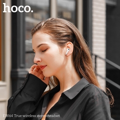 Tai nghe bluetooth V5.3 True Wireless Hoco EW64, 2 tai có doc sạc, không có nút cao su kiểu dáng pro3 [BH: 1 NĂM]