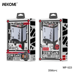 Cóc sạc nhanh 35W Wekome WP-U23 CN 2 cổng (1 cổng USB QC3.0 + 1 cổng Type C PD35W) chính hãng [BH: 1 NĂM]