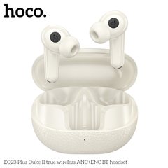Tai nghe bluetooth giảm tiếng ồn HOCO EQ23 PLUS True Wireless V5.4 40mAh/400mAh ANC+ENC kiểu dáng airpods chính hãng [BH 1 NĂM]