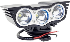 Đèn Trợ Sáng LED Bi Cầu 3 Mắt Cho Xe Máy – Siêu Sáng, Tiết Kiệm Điện (12V-80V)