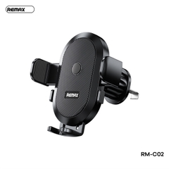 Giá đỡ điện thoại REMAX RM-C02 trên xe hơi (kẹp lỗ thông gió ô tô) chính hãng