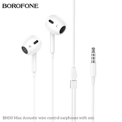 Tai nghe có dây 3.5 BOROFONE BM30 Max có microphone chính hãng [ BH 1 NĂM]