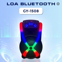 Loa kéo 4 tấc GY-1508 bluetooth karaoke 2 micro không dây siêu hay [BH 1 năm]