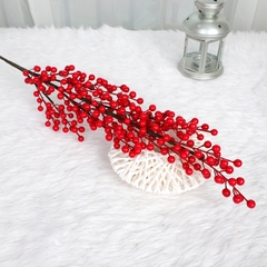 1 Cành đào đỏ giả trang trí Tết, decor [BH: NONE]