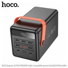 Pin sạc nhanh 22.5w HOCO J142 100.000mAh dự phòng có màn hình LED kiêm đèn pin phát sáng chính hãng [BH 1 Năm]