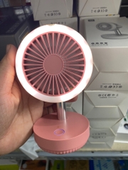 Quạt đèn 88140 tích điện kiêm đèn selfie, quạt mát khi trang điểm và chụp hình tự sướng [BH: 1 Tháng] / pktn sale