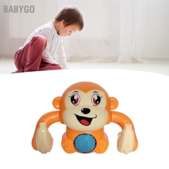 Đồ chơi KHỈ CẦM CHUỐI NHÀO LỘN {CRAWLING MONKEY BABY TOY ELICTRIC LOVELY} có nhạc và đèn vui nhộn cho bé [BH: NONE] 1l1d8