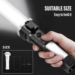 Đèn Pin Búa 4 Trong 1 Đa Năng Led Torch loại 1 xịn siêu sáng pin trâu [BH 1 tuần]