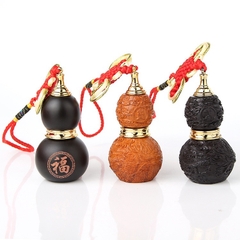 Bật lửa diêm xăng MÀU NÂU hoạ tiết Rồng điêu khắc hình quả hồ lô phong thuỷ may mắn fullbox (hộp mới hoặc cũ tuỳ lô) [BH: None] / pktn sale