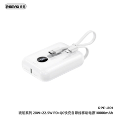 Pin sạc nhanh 22.5w REMAX RPP-301 10.000mAh PD QC3.0 sạc dự phòng chính hãng [BH 1 năm]