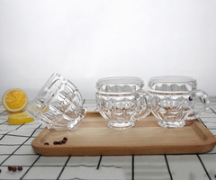 Set 6 ly uống trà, uống nước tiện lợi 180ml, kích thước đáy 4,5cm x chiều cao 8cm x đường kính ngang 7.8 cm[BH: NONE]
