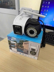 Camera IP Wifi Yoosee 12Mpx 2307 2 mắt BLQ2-19D (LOẠI NHIỀU LED) (hiện 2 màn hình 2 mắt cùng lúc) ban đêm có màu chính hãng [BH 6 tháng]