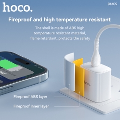 Bộ sạc nhanh 20W HOCO DMC5 cáp Type C ra iPhone Lighting chính hãng [BH 1 năm]