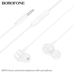 Tai nghe có dây 3.5 BOROFONE BM94 có microphone jack 3.5mm chính hãng [ BH 1 NĂM]
