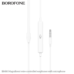 Tai nghe có dây 3.5 Borofone BM80 chính hãng [BH 1 NĂM]