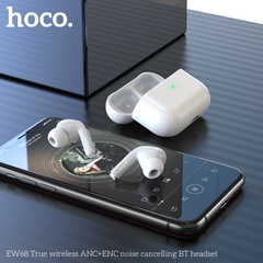 Tai nghe bluetooth HOCO EW68 True Wireless V5.4 30mAh/300mAh giảm tiếng ồn ANC+ENC kiểu dáng AIRPODS chính hãng [BH: 1 NĂM]