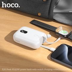 Pin sạc dự phòng Hoco J130 nhỏ gọn dung lượng 10.000mAh kèm cáp Type C, Có đèn LED chính hãng [BH: 1 NĂM]