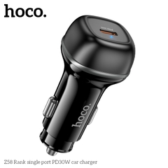 Cóc sạc nhanh xe hơi ô tô 30w HOCO Z58 Rank 1 cổng Type C chính hãng [BH 1 năm]