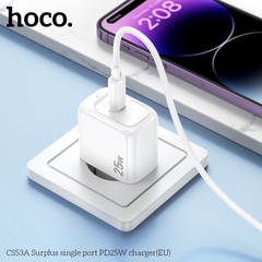 Cóc sạc nhanh 25W Hoco CS53A (1 cổng Type C PD25W) chính hãng [BH 1 Năm]