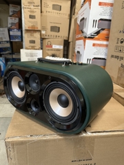 Loa kéo Soundbox SB-0802B 450w 2 bass 20cm, gỗ bọc da di động karaoke siêu hay bluetooth kèm 2 micro không dây UHF [BH 1 năm]