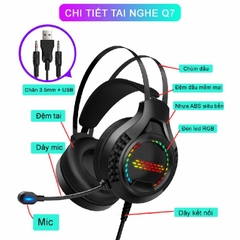 Tai nghe có dây chụp tai gaming DEIOG E8150 âm thanh vòm 3D mic chống ồn led RGB chính hãng [bh 1 Năm]
