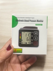 Máy ĐO CỔ TAY kiểm tra huyết áp, nhịp tim ELECTRONIC BLOOD PRESSURE MONITOR BK603 xài pin 3A máy nhỏ gọn tiện lợi  [BH: 1 THÁNG]