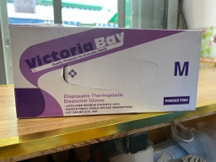 Bao tay cao su siêu dai trong suốt hộp 100pcs  (găng tay TPE) Victoria Bay làm bếp