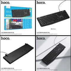 Bàn phím có dây HOCO GM60 phiên bản English cho văn phòng siêu đẹp