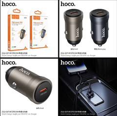 Tẩu sạc nhanh 30w HOCO Z62A tẩu 1 cổng Type C sạc nhanh trên oto xe hơi chính hãng