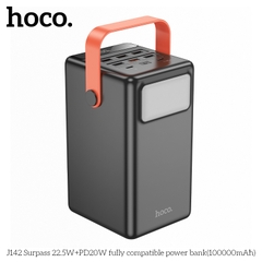 Pin sạc nhanh 22.5w HOCO J142 100.000mAh dự phòng có màn hình LED kiêm đèn pin phát sáng chính hãng [BH 1 Năm]