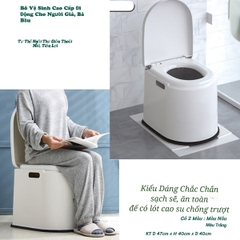 Bô vệ sinh thiết kế hình bồn cầu di động tiện lợi cho người già , phụ nữ mới sanh- MÀU NGẪU NHIÊN [BH: NONE]