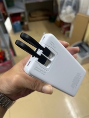 Pin sạc dự phòng sạc nhanh 120W SYC 151, dung lượng 10.000mAh có màn hình hiển thị % pin kèm 2 dây cáp liền thân [BH: 1 Năm]