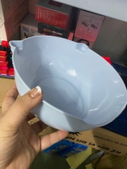 Thau đựng trái cây, rửa rau thau nhựa 18x21x8cm miệng phễu dễ thoát nước tiện lợi [BH: NONE]