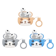 Tai nghe bluetooth HOCO EW46 True wirless V5.3 kiểu dáng Airpods PRO3 kèm bóp đựng hình thú chính hãng [BH 1 năm]