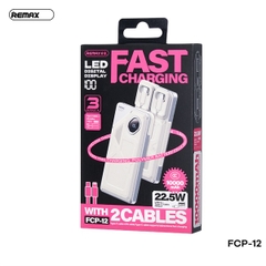 Pin sạc nhanh 22.5w REMAX FCP-12 10.000mAh dự phòng kèm cáp liền pin chính hãng [BH 1 năm]
