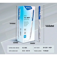 Hộp 20 bút bi 027 mực xanh [BH: None] 1l1b9