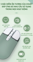 Chuột không dây FMOUSE FM-203, 2400 DPI sạc pin, nhiều màu [BH: 6 THÁNG]
