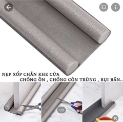Thanh xốp chắn cửa chống bụi chặn chống côn trùng đa năng [bh: none]