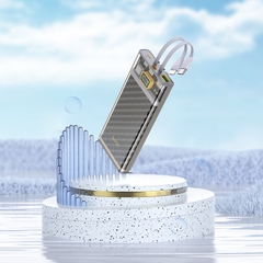 Pin sạc nhanh  22.5w Hoco J104 10.000mAh dự phòng TRONG SUỐT kèm cáp liên pin PD20w QC3.0 chính hãng [BH 1 Năm]