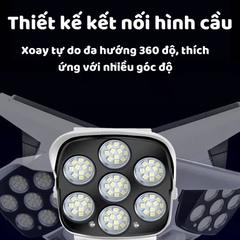 Đèn cảm biến năng lượng mặt trời 2178T , 77SMD LED NGỤY TRANG camera loại xịn [BH: 1 TUẦN]